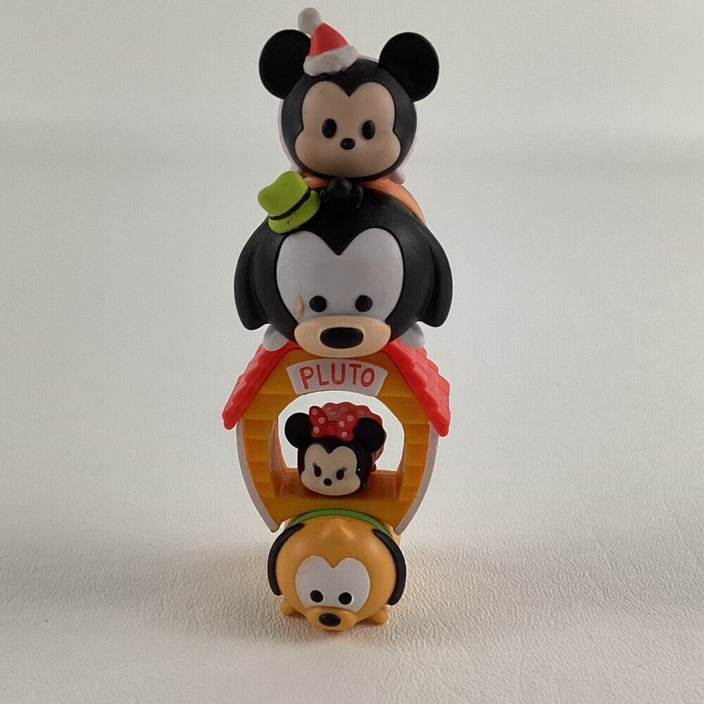 Disney Tsum Tsum Mini Stackable Figures Lot Mickey Minnie Mouse Pluto Goofy Lot